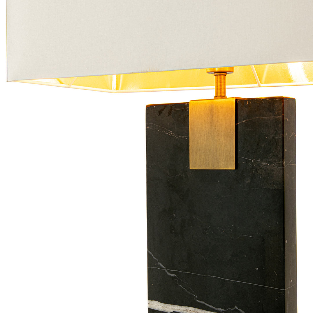 Nahanni Black Marble Table