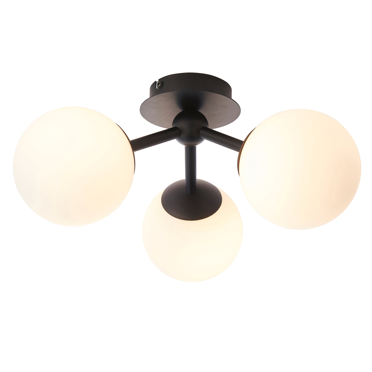 Pulsa Bathroom 3 Ceiling Light Black Large