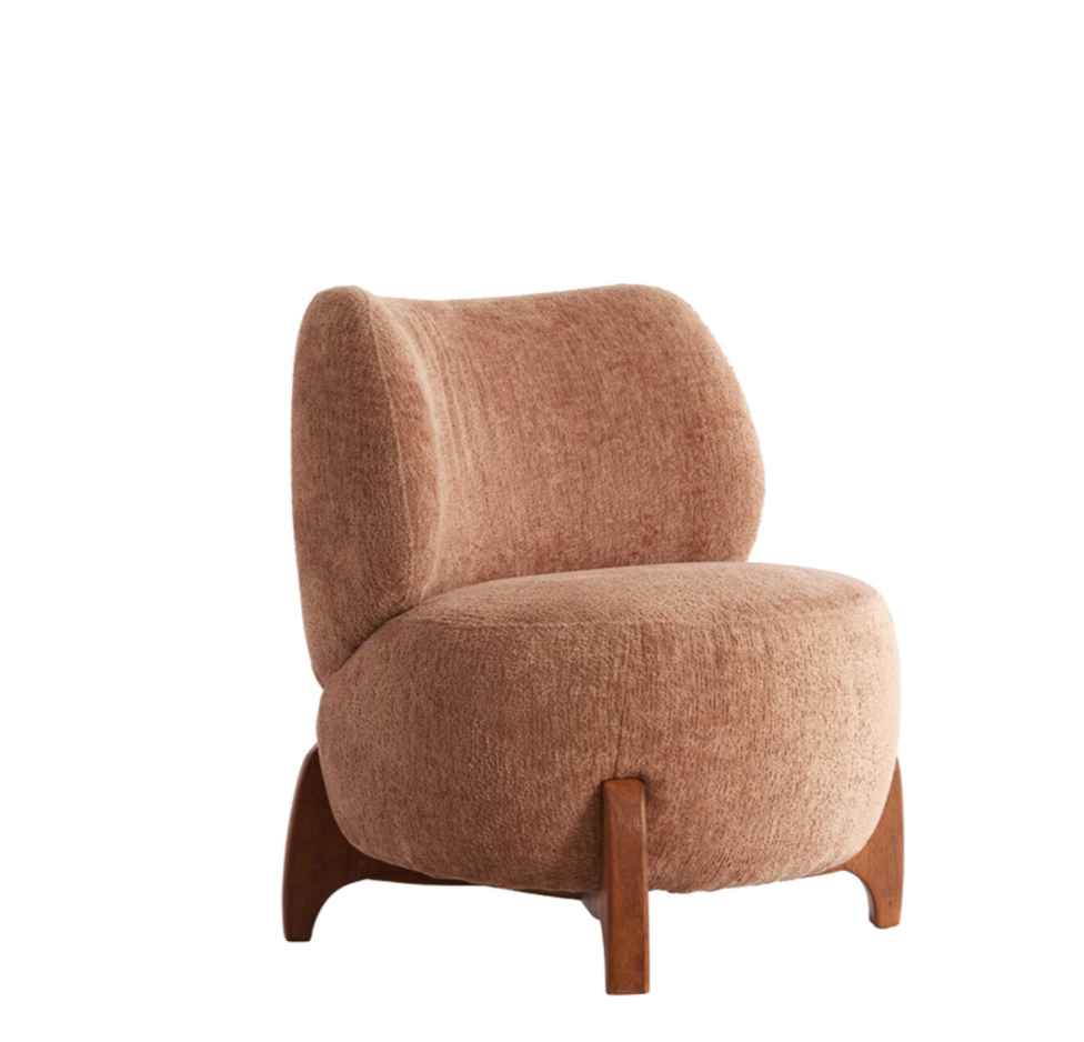 Statement Accent Chair – Dusky Rose