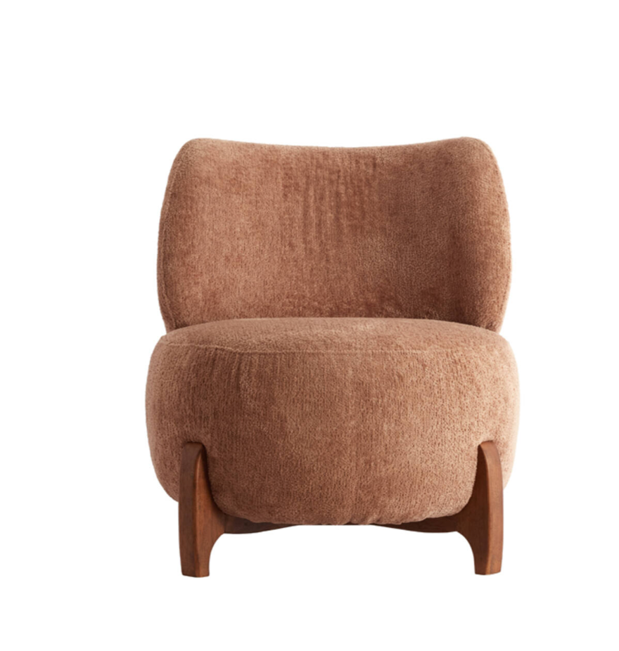Statement Accent Chair – Dusky Rose