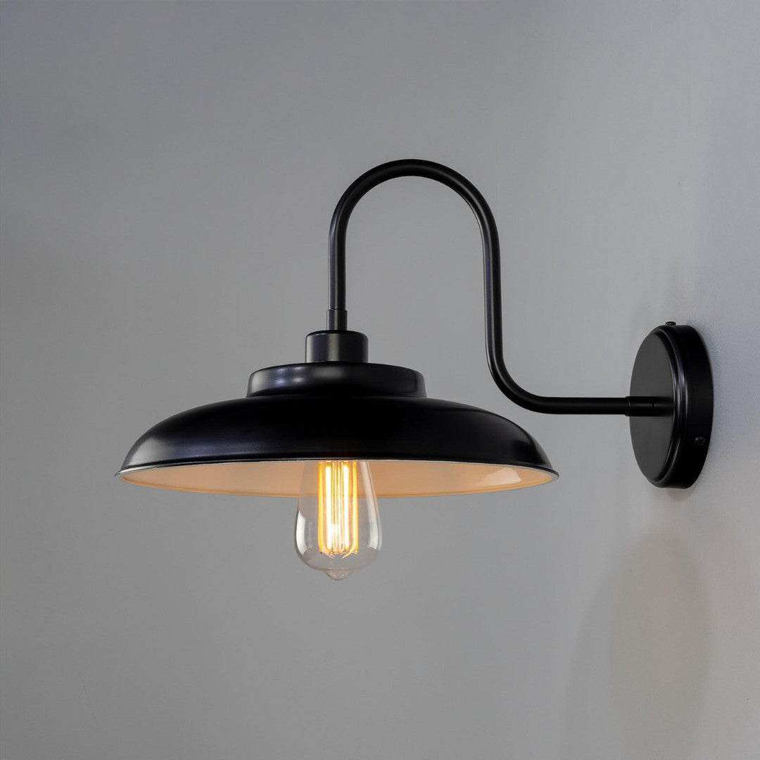 Telal Swan Neck Wall Light - Black