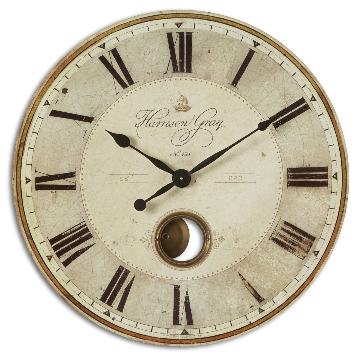 Harrison Gray Wall Clock – 76cm