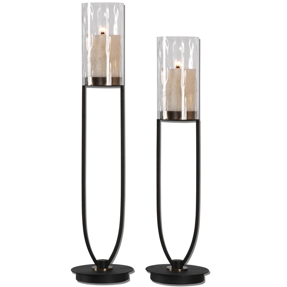 Durga Iron Work Candleholders – Set of 2