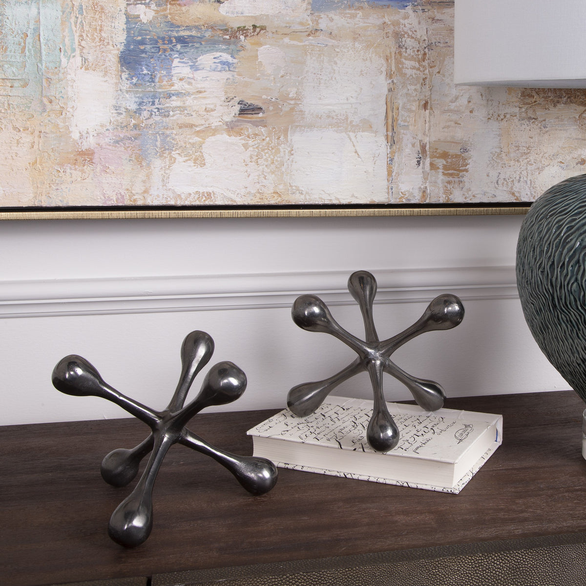 Harlan Black Nickel Objects – Set of 2