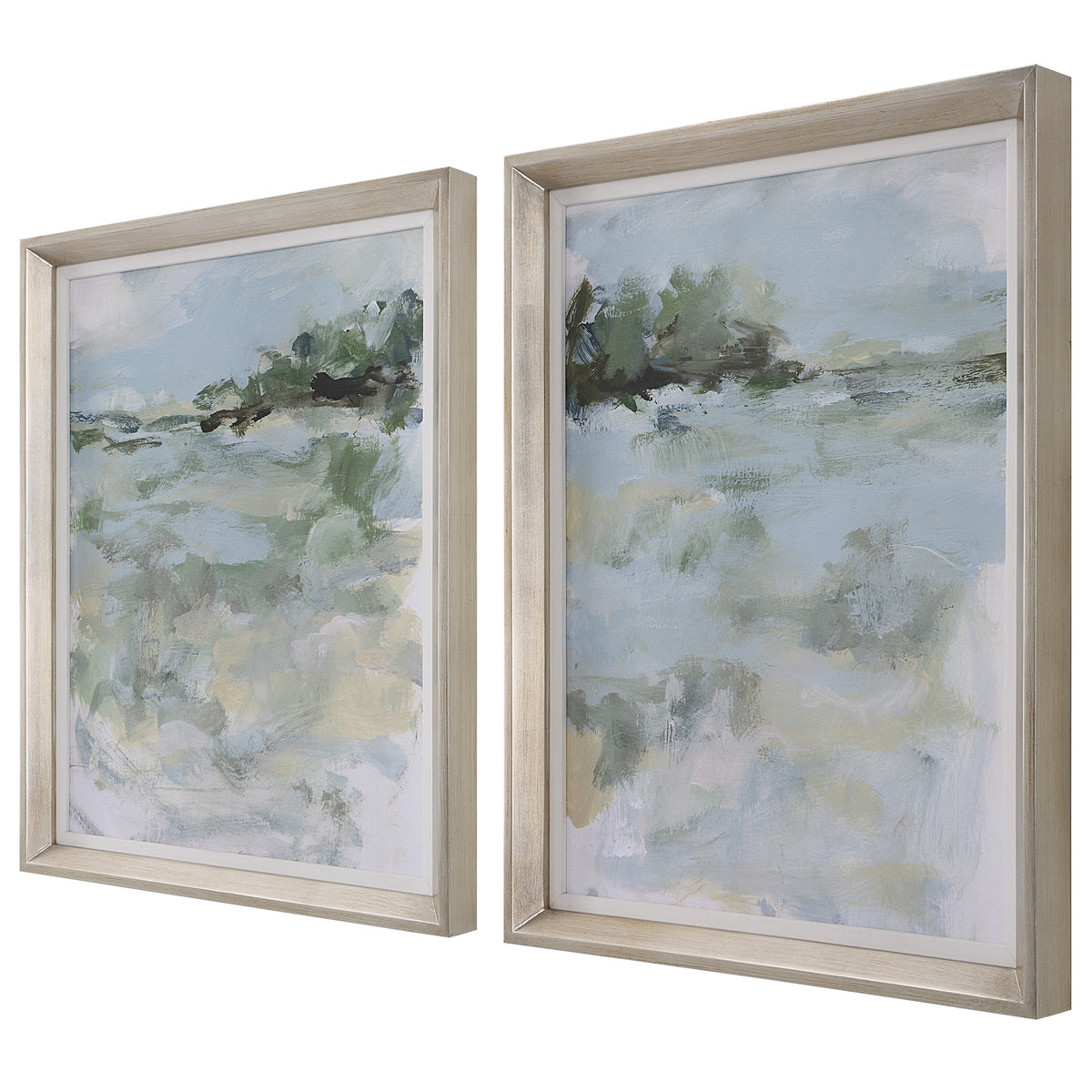 Far Away View Framed Prints, Set of 2
