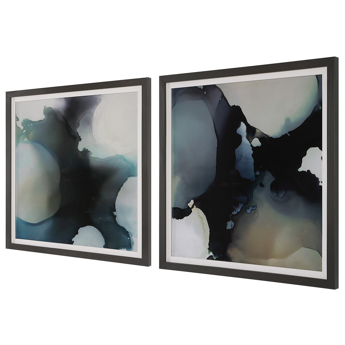 Telescopic Abstract Framed Prints – Set of 2