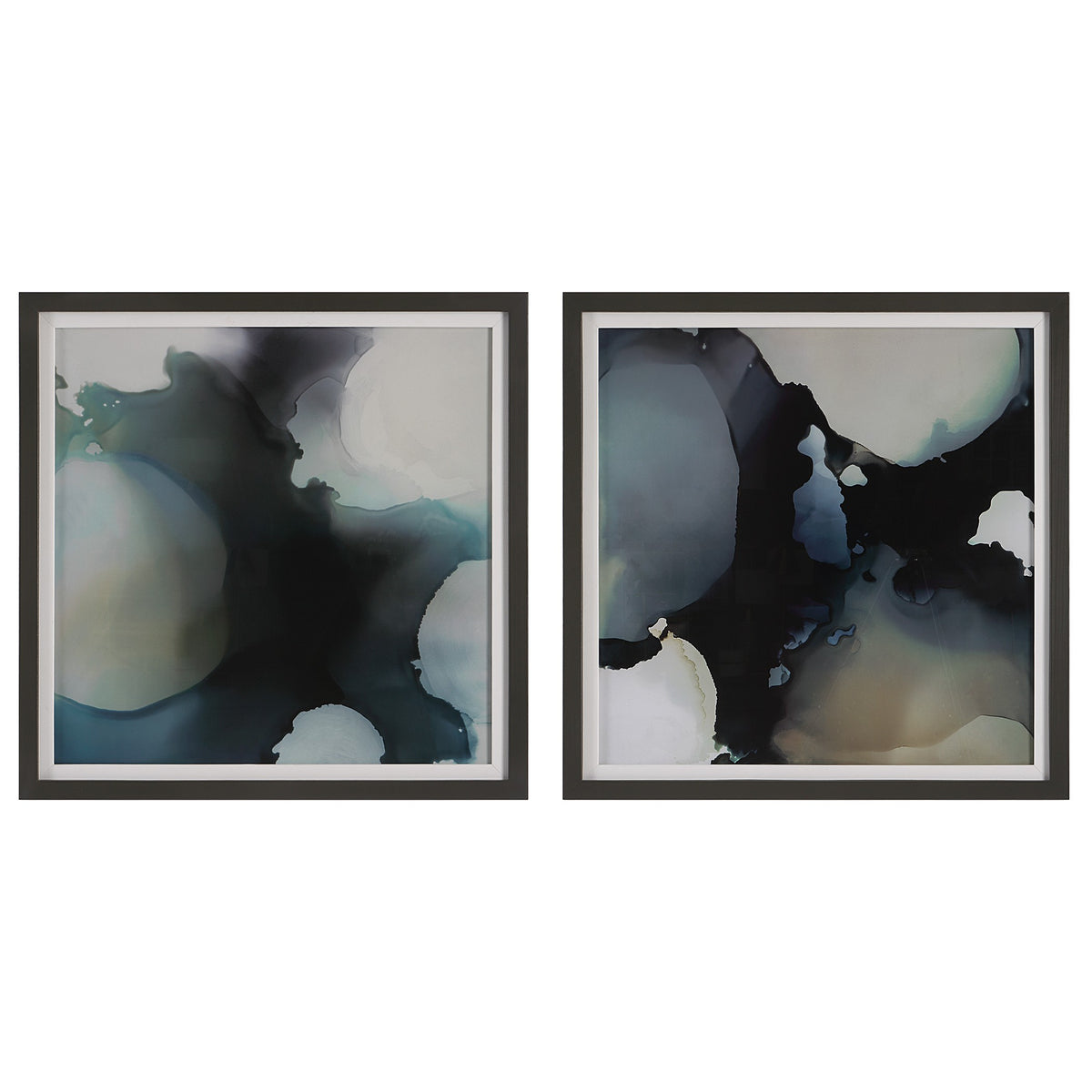Telescopic Abstract Framed Prints – Set of 2