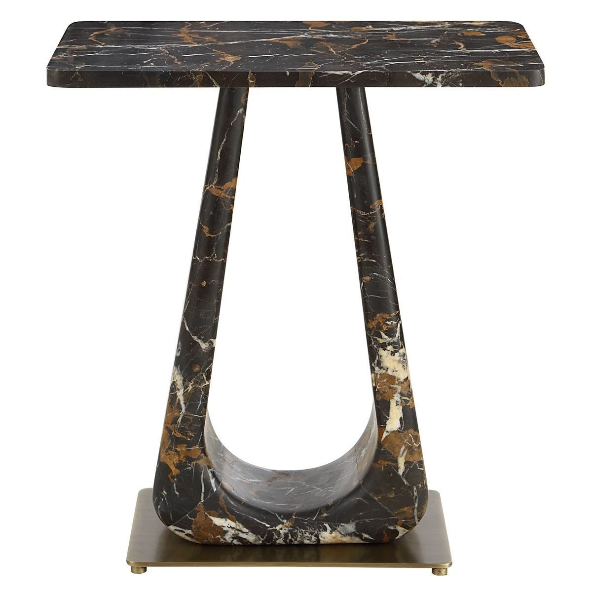 About Turn Side Table – Michelangelo Marble