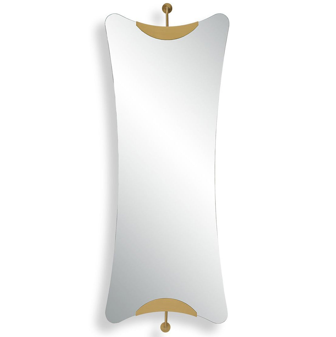 Ahead of the Curve Full-Length Mirror – Brass, Small