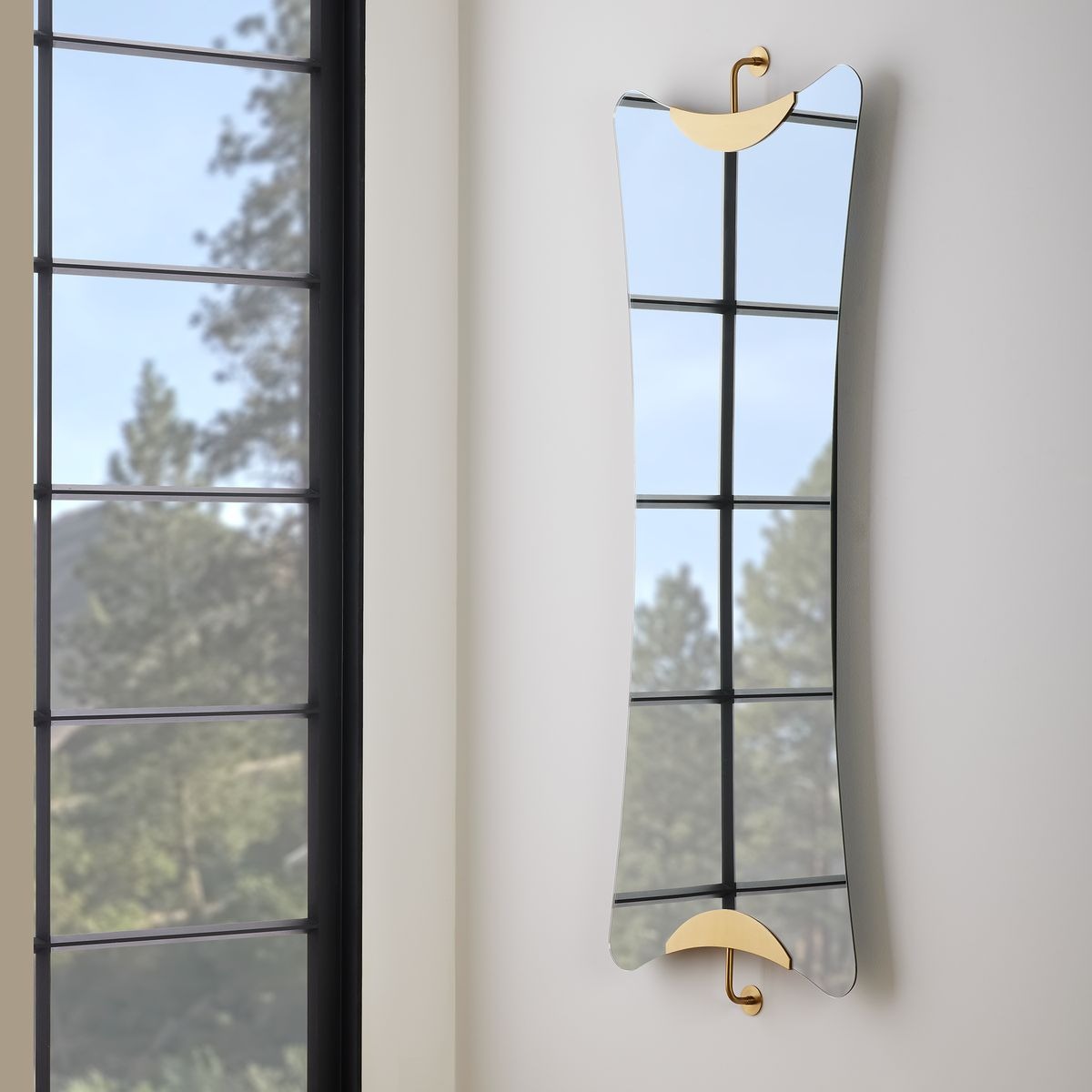 Ahead of the Curve Full-Length Mirror – Brass, Small