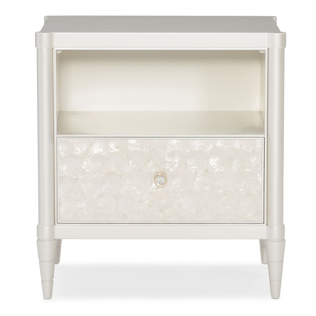White Cap Bedside Table