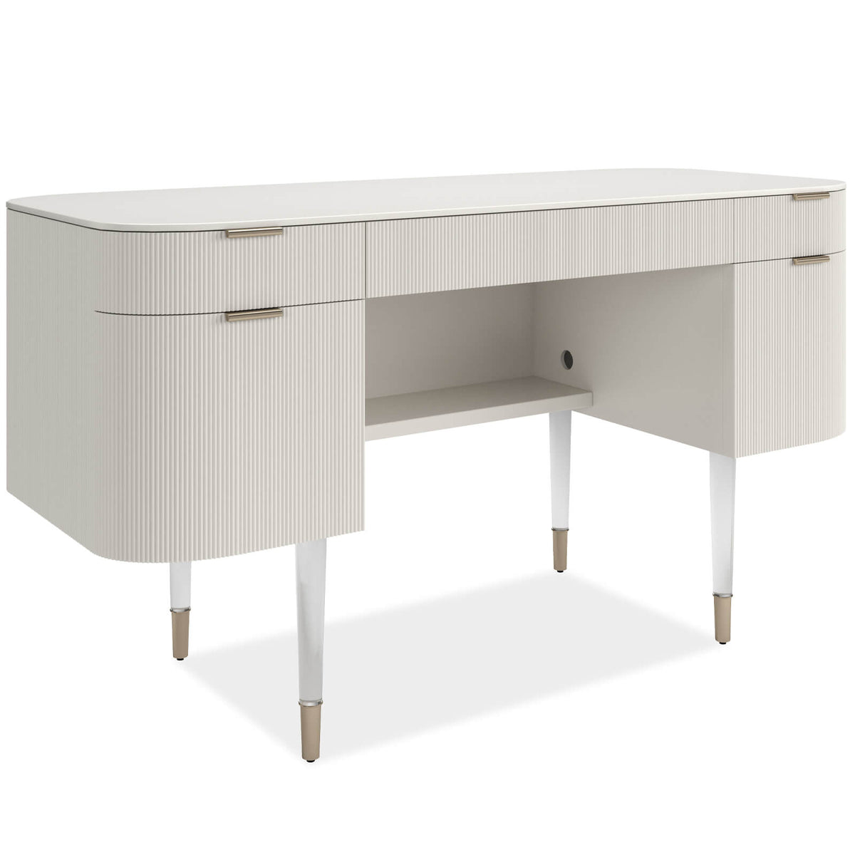 Lady Love Desk / Dressing Table – Matte Pearl