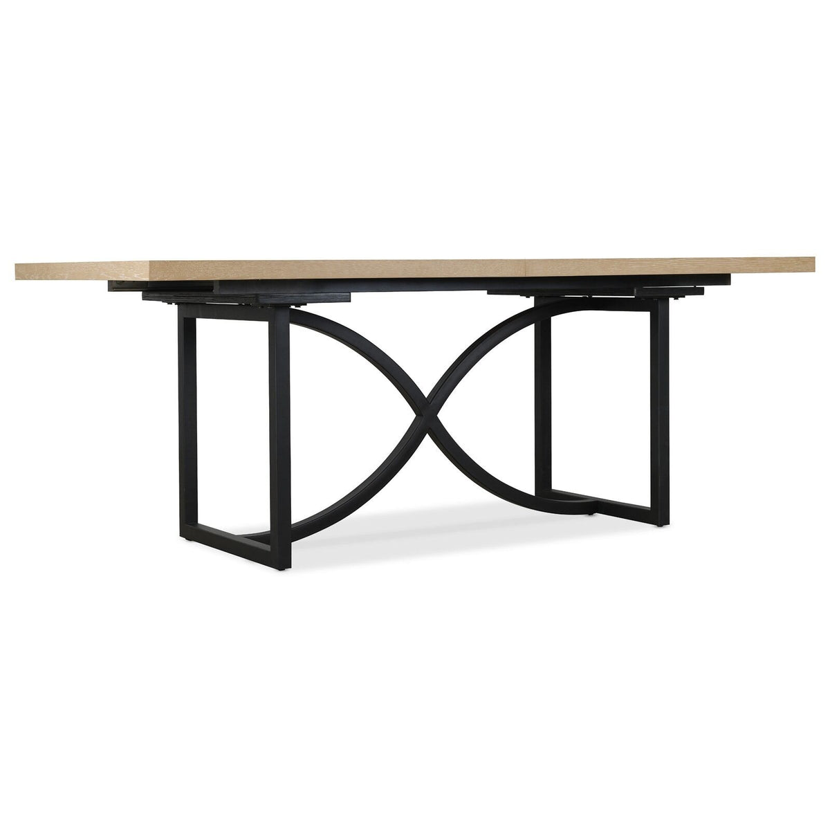 Tranquillity Extending Dining Table with Metal Base – 204–260 cm