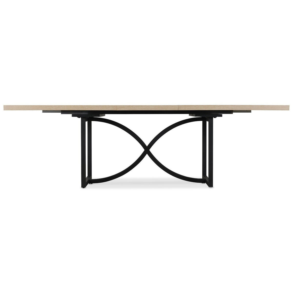 Tranquillity Extending Dining Table with Metal Base – 204–260 cm