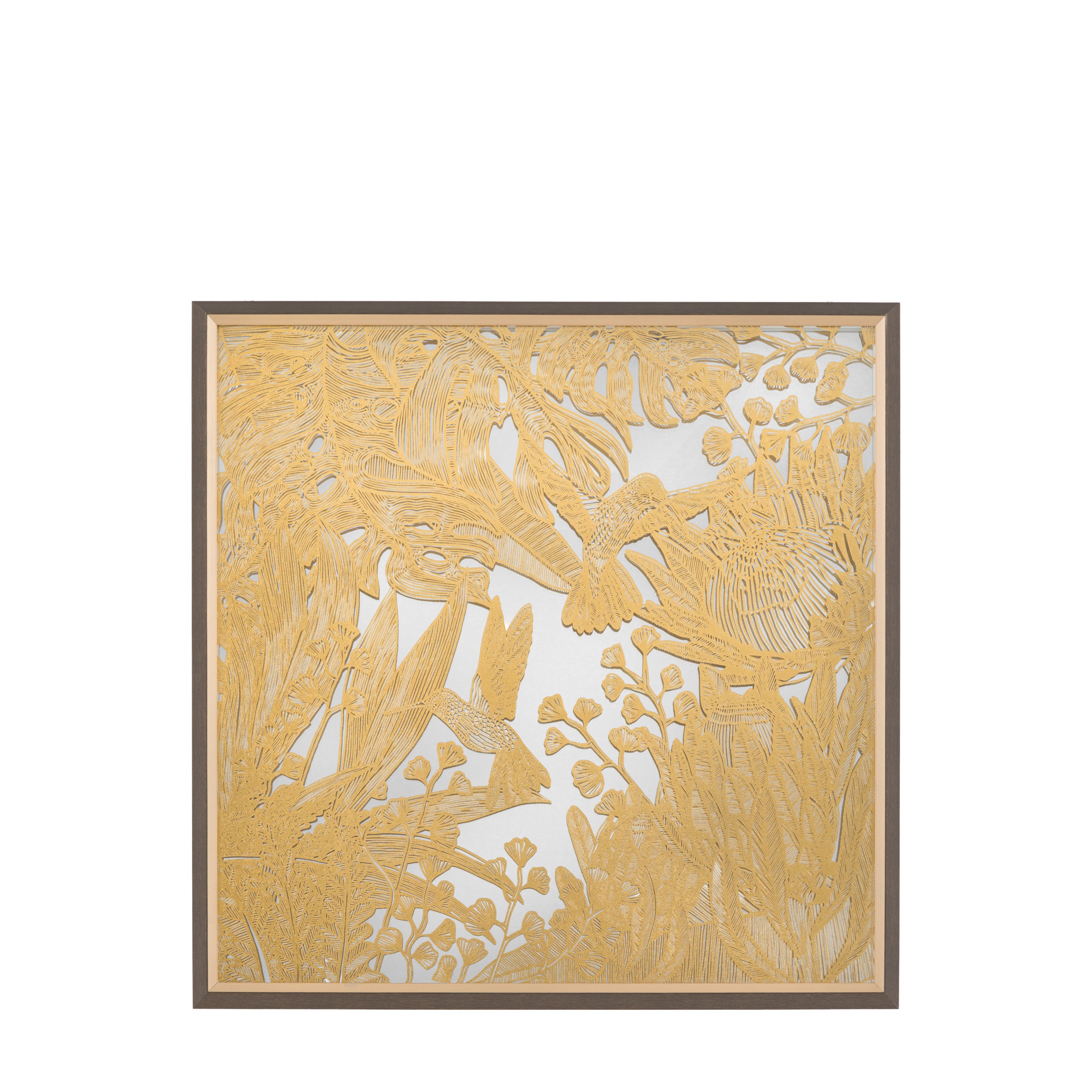 Hummingbird Dance II Mirrored Fra Art 650x34x650mm