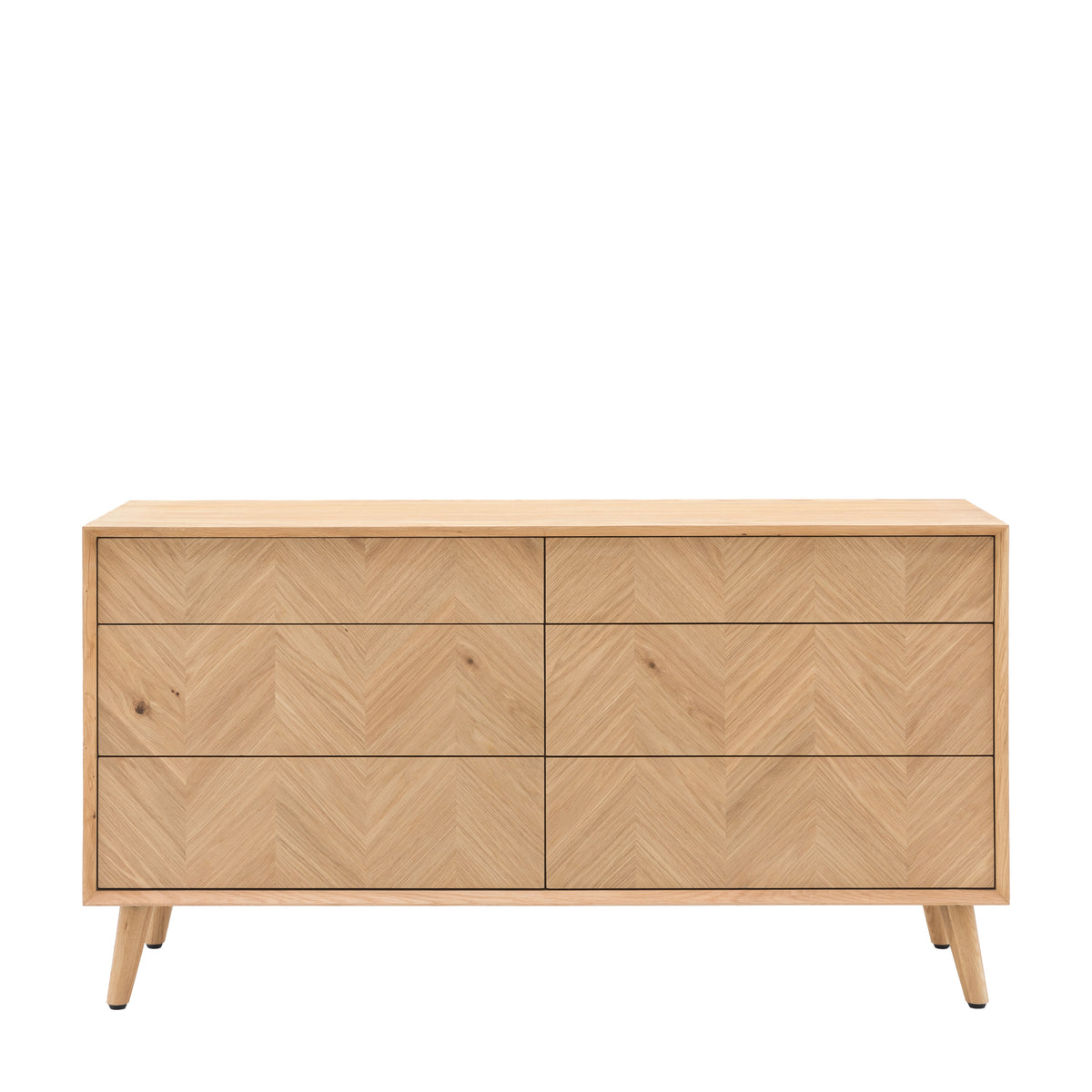 Milano 6 Drawer Chest 1340x450x700mm