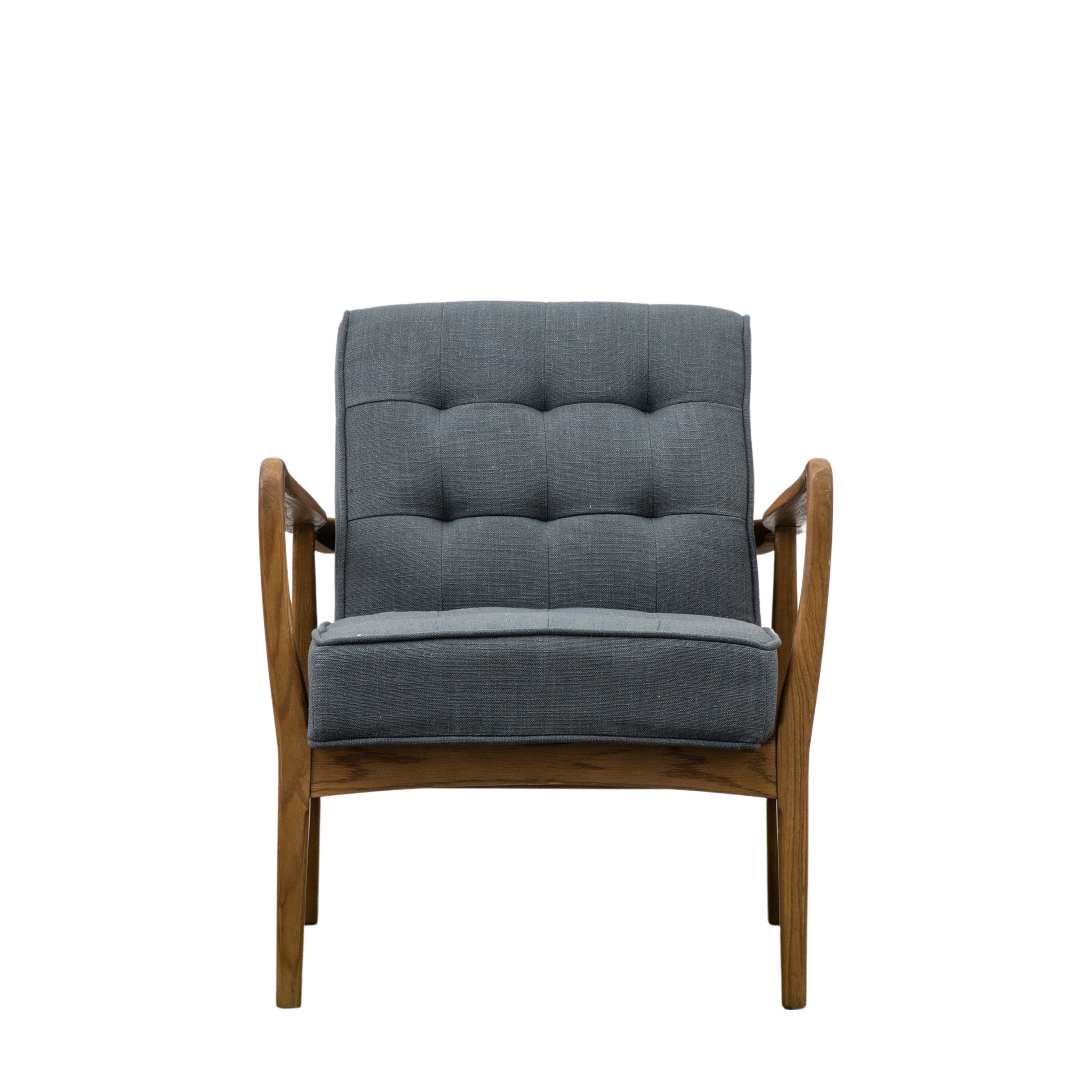 Humber Armchair Dark Grey Linen 700x740x800mm