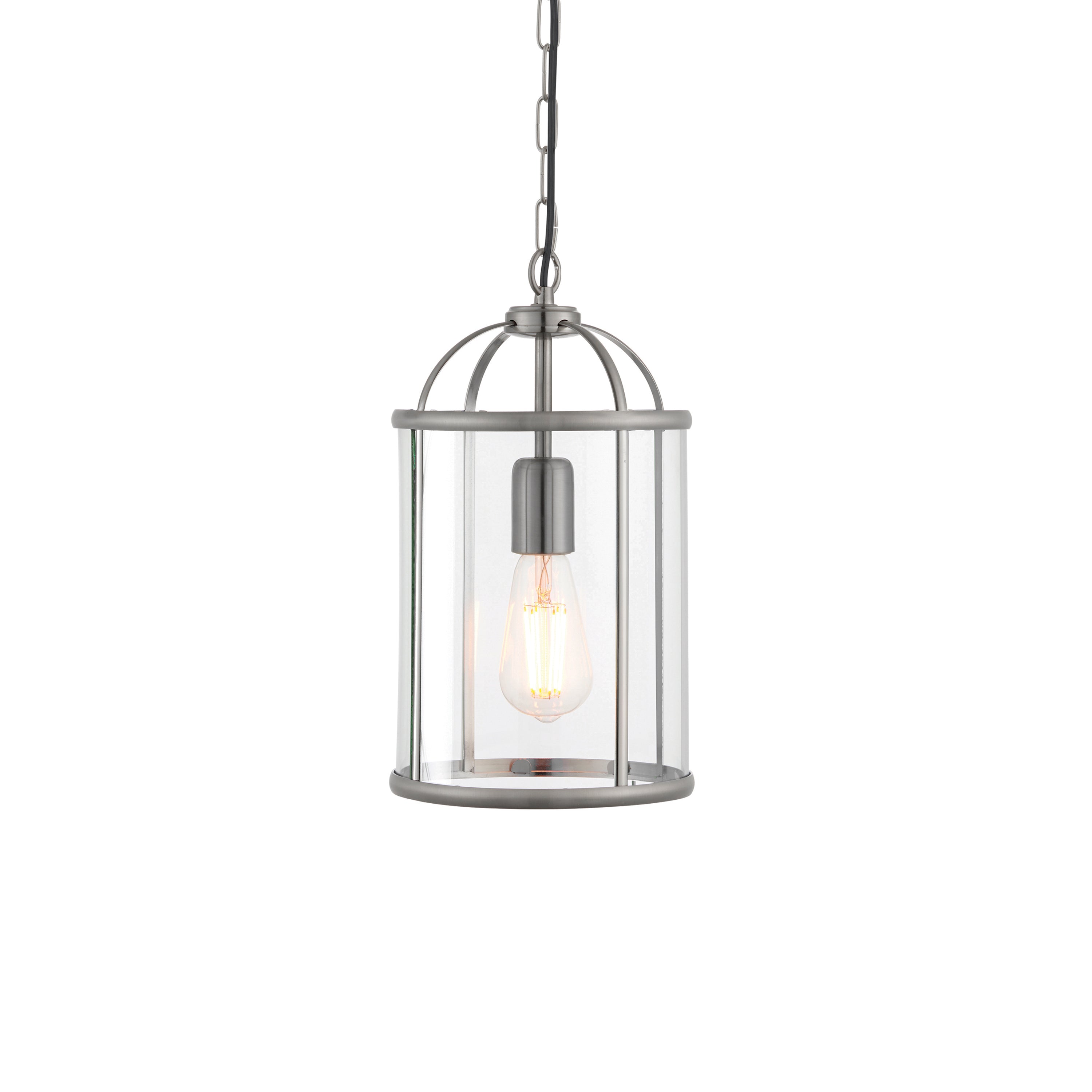 Lambeth Pendant Light Satin Nickel
