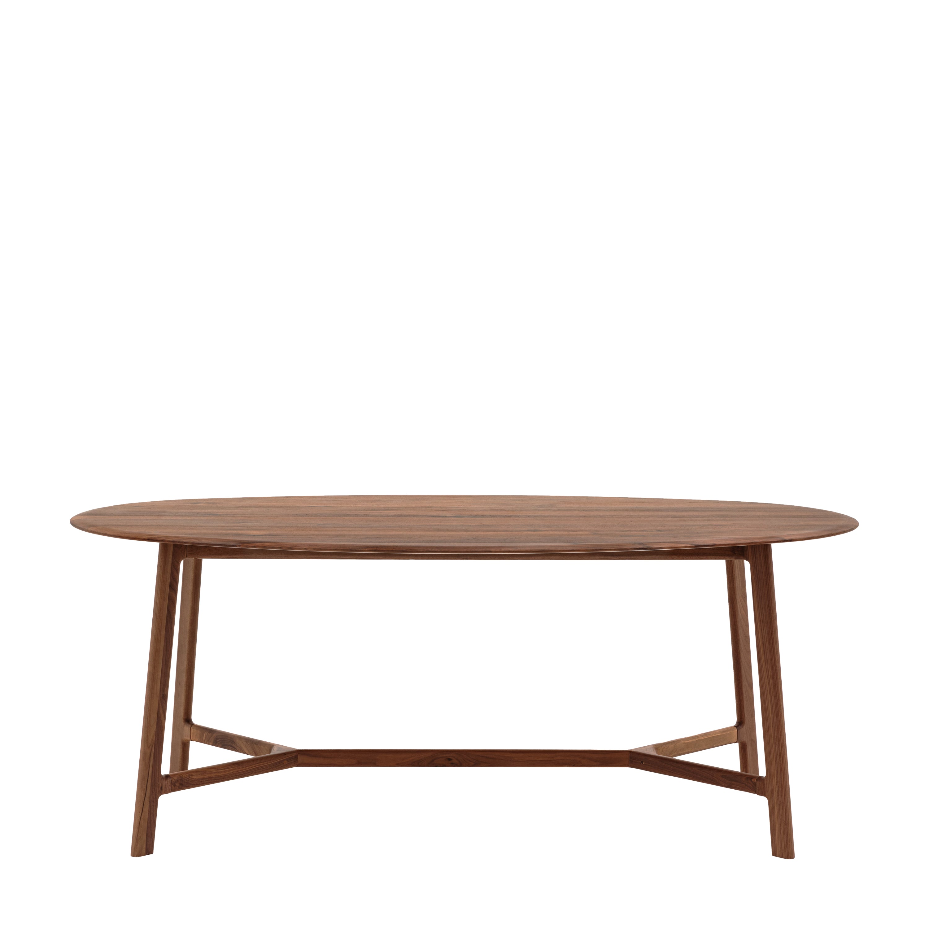 Madrid Oval Dining Table Walnut 1800x1000x760mm