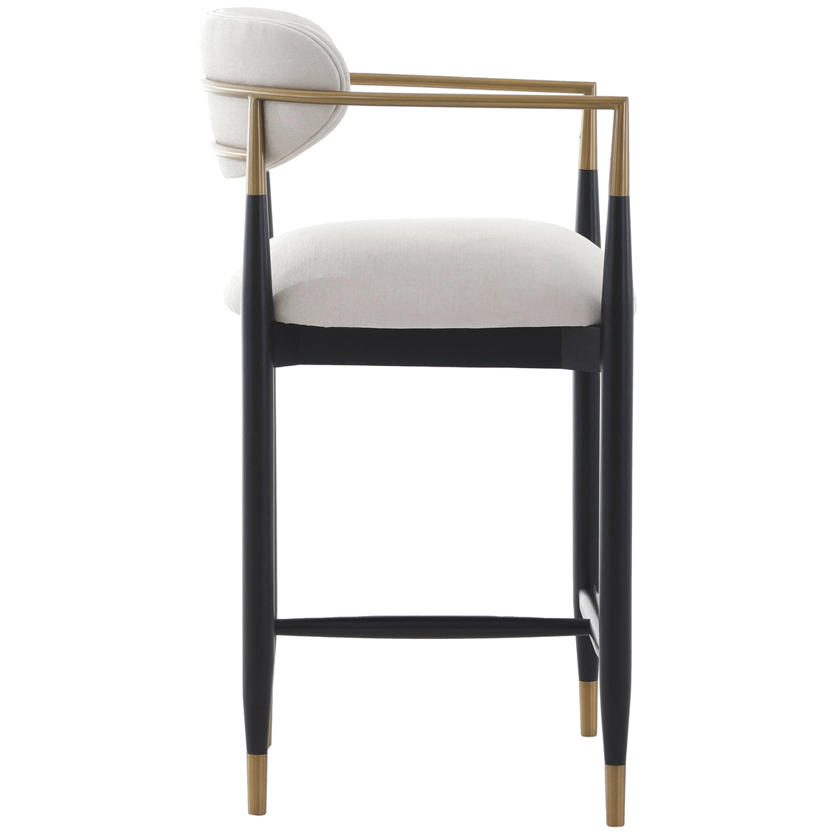Soho Counter Stool – Ebony and Brass