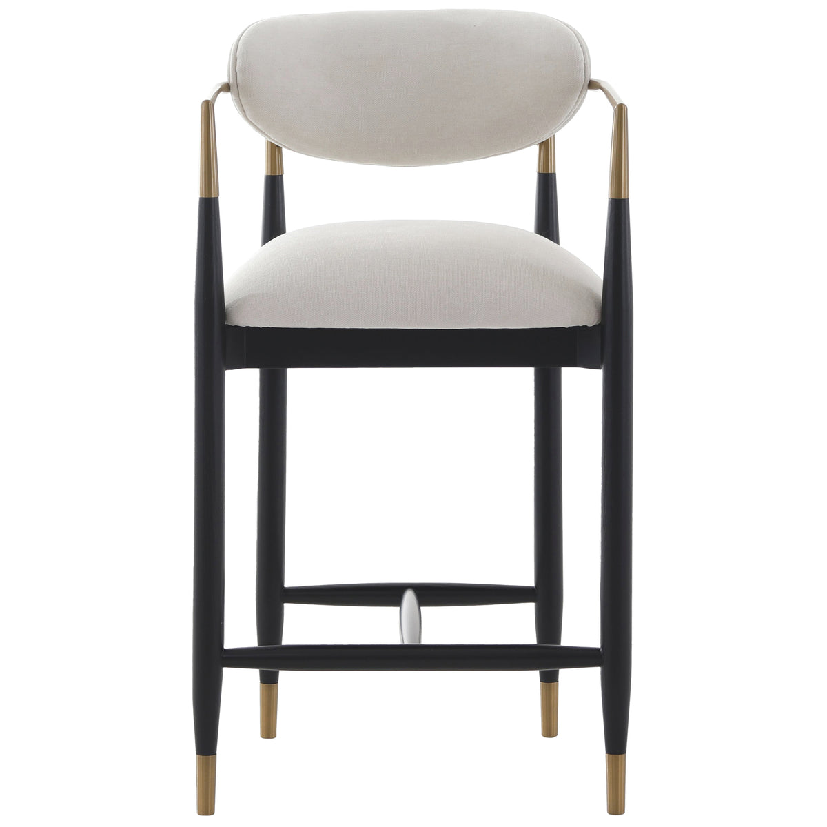 Soho Counter Stool – Ebony and Brass