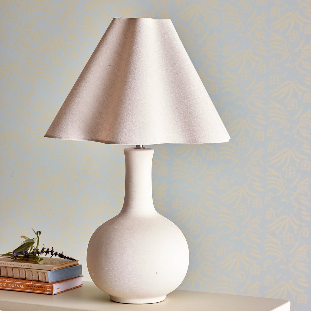 Heide Table Lamp - White Stoneware
