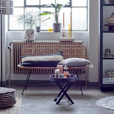 Milli Tray Table - Black Rattan