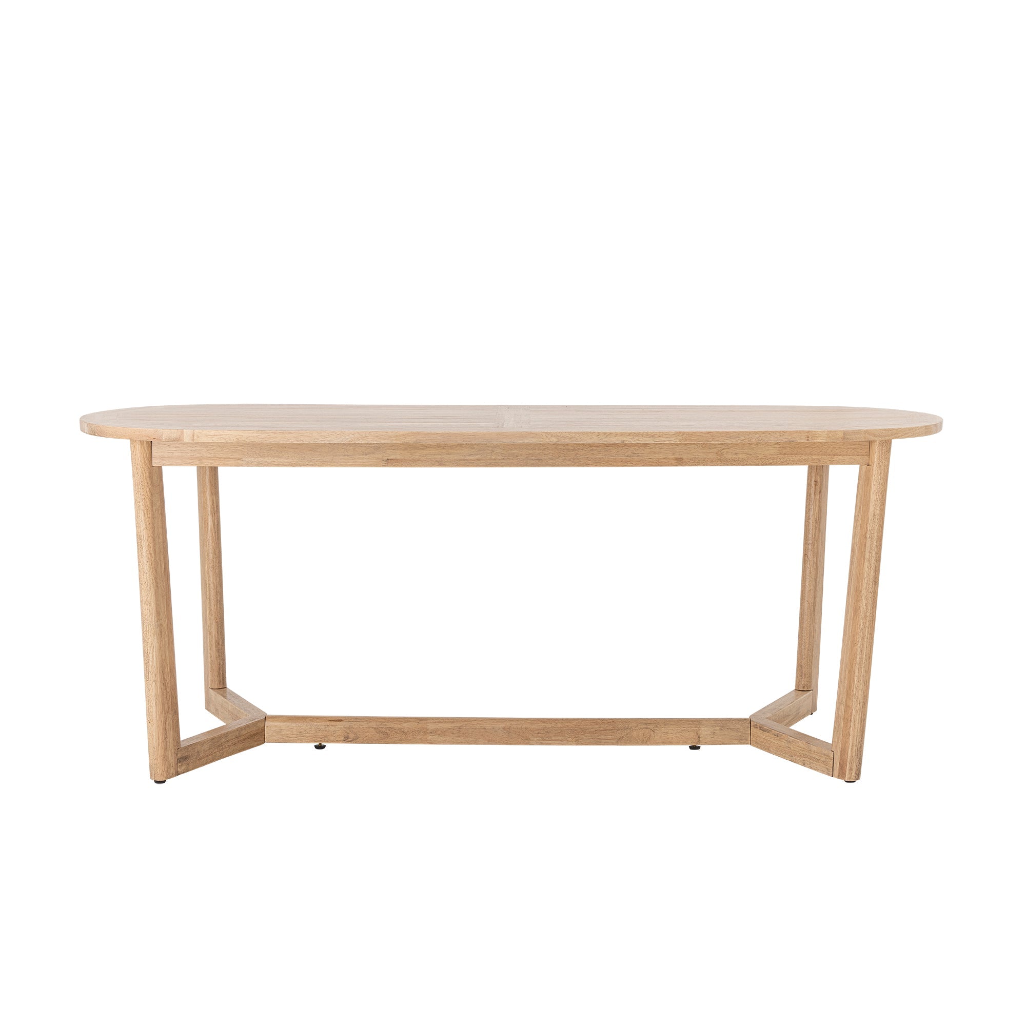 Serrone Oval Dining Table - Natural Rubberwood