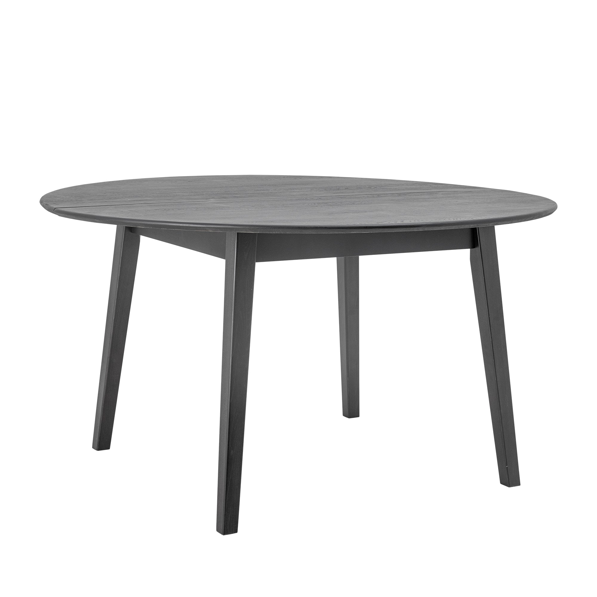 Peron Oak Round Dining Table - Black