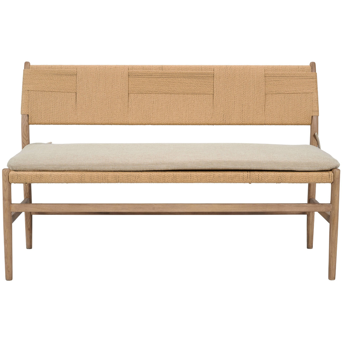 Radford Dining Bench with Fabric Seat Cushion
