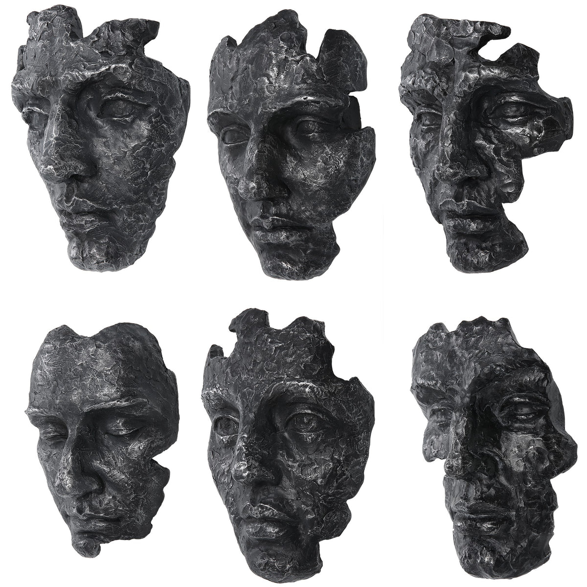 Self-Portrait Metallic Wall Décor – Set of 6