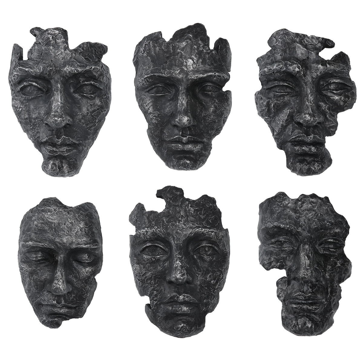 Self-Portrait Metallic Wall Décor – Set of 6