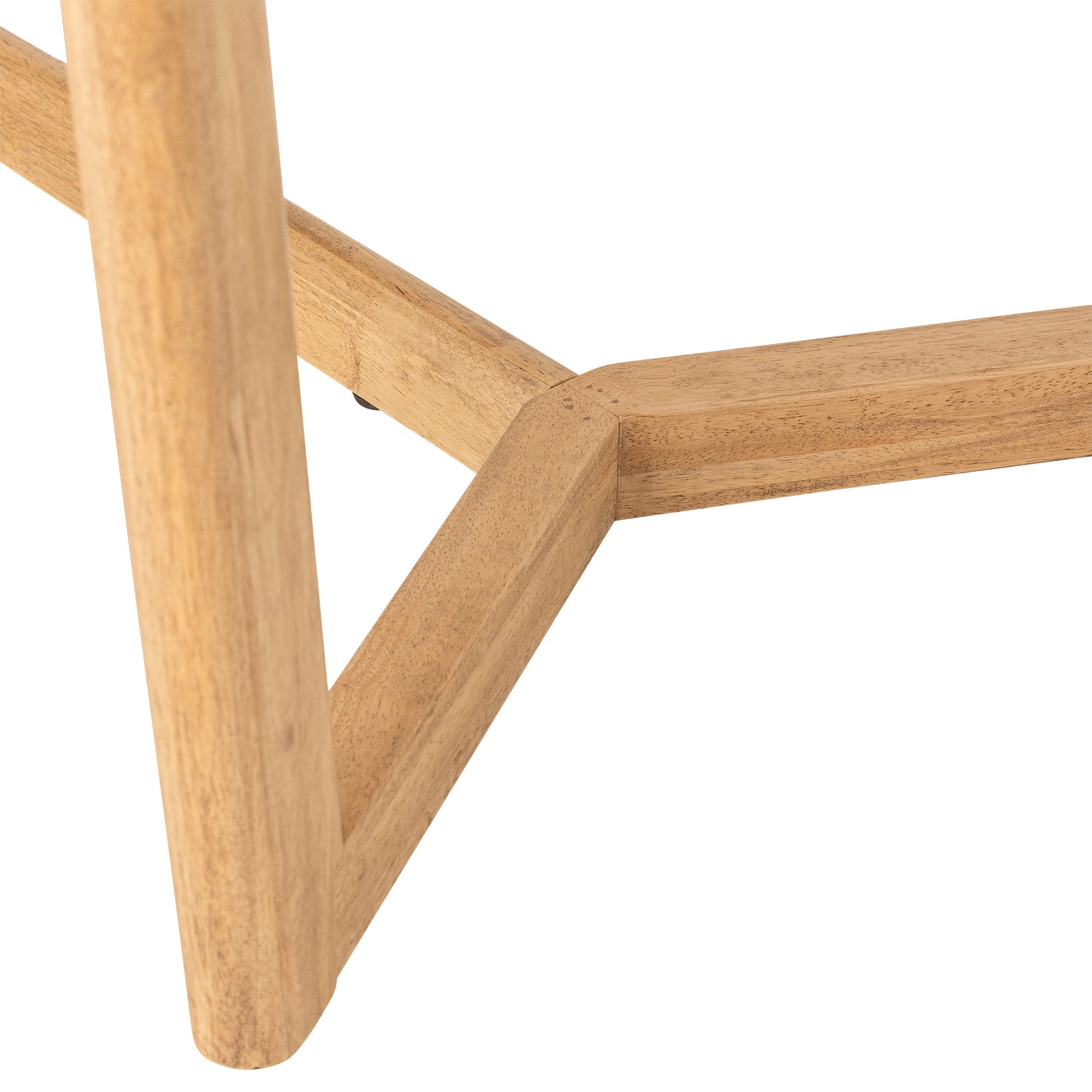 Serrone Oval Dining Table - Natural Rubberwood