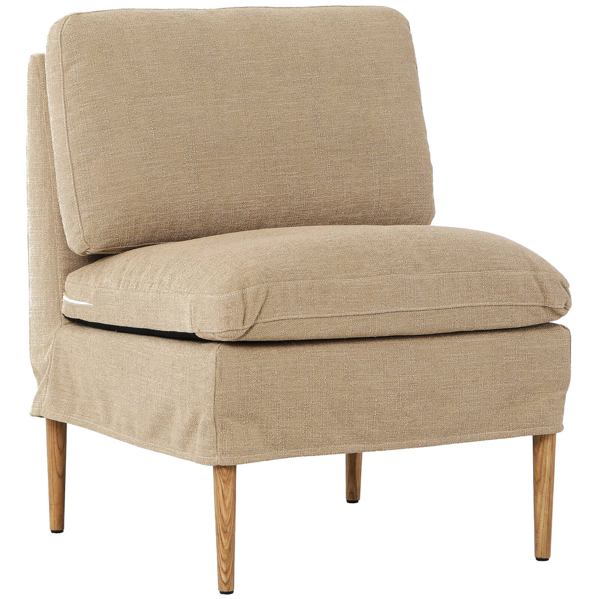 Pensham Upholstered Bench – Armless Unit