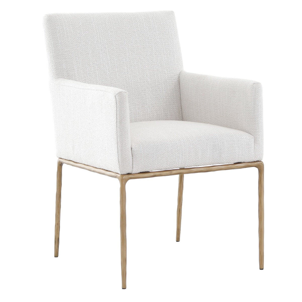 Sloane Dining Arm Chair – Aged Brass