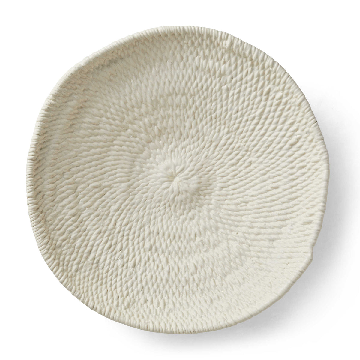 Legacy Basket Wall-Mounted Ceramic Bowl – White