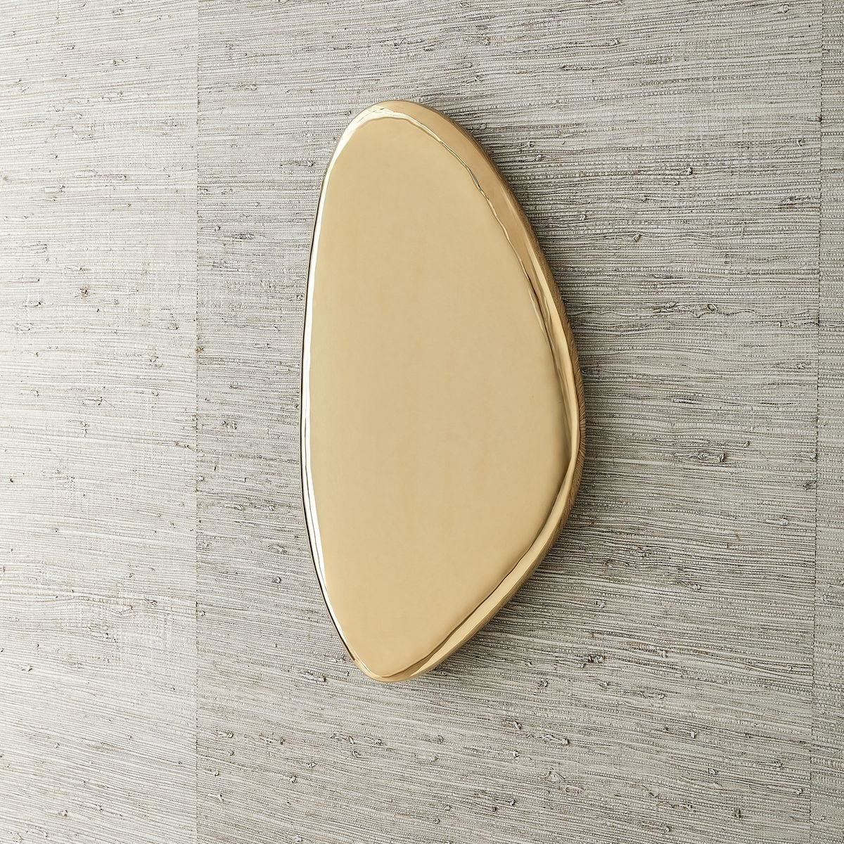 Jelly Bean Wall Sculpture – Medium Gold