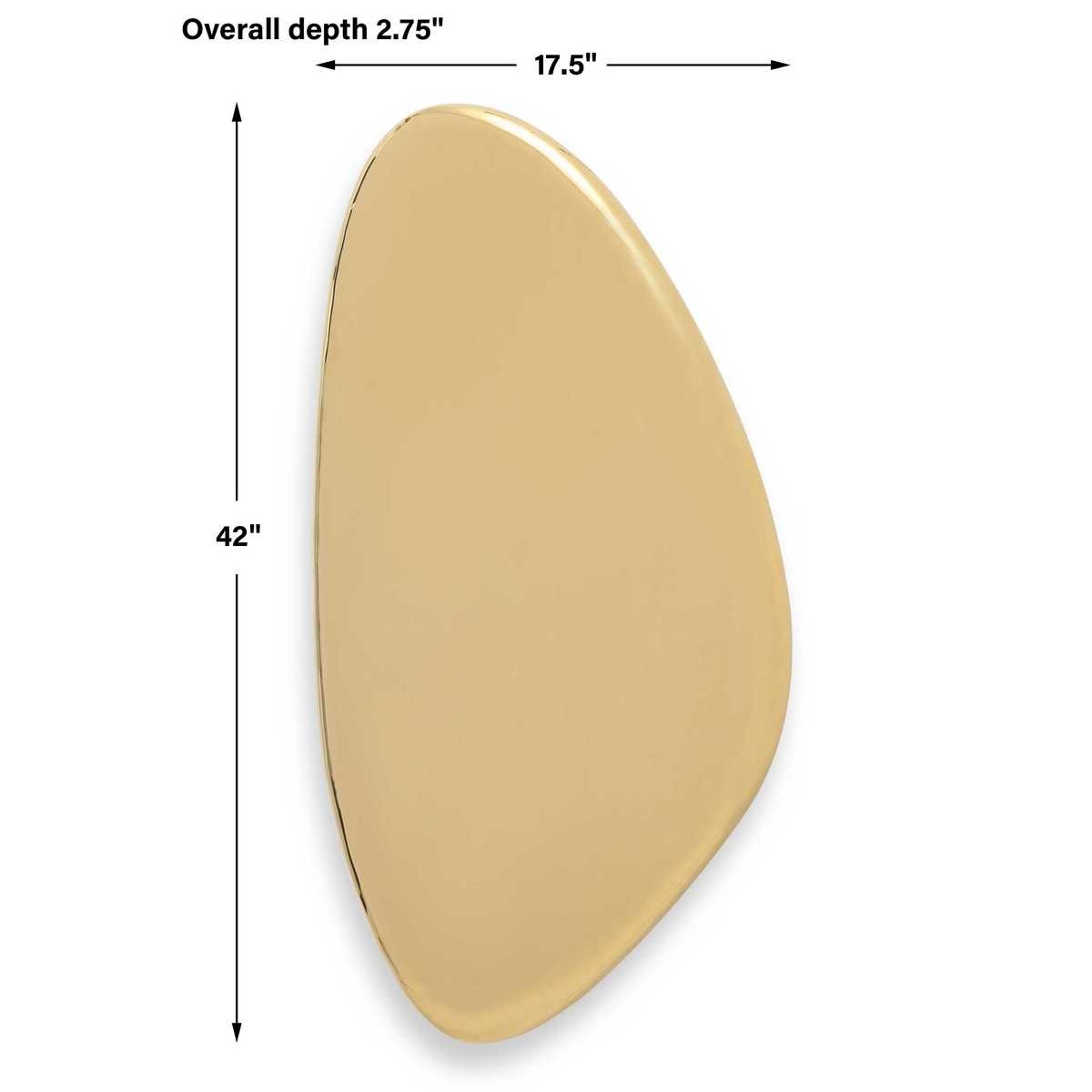 Jelly Bean Wall Sculpture – Large Gold