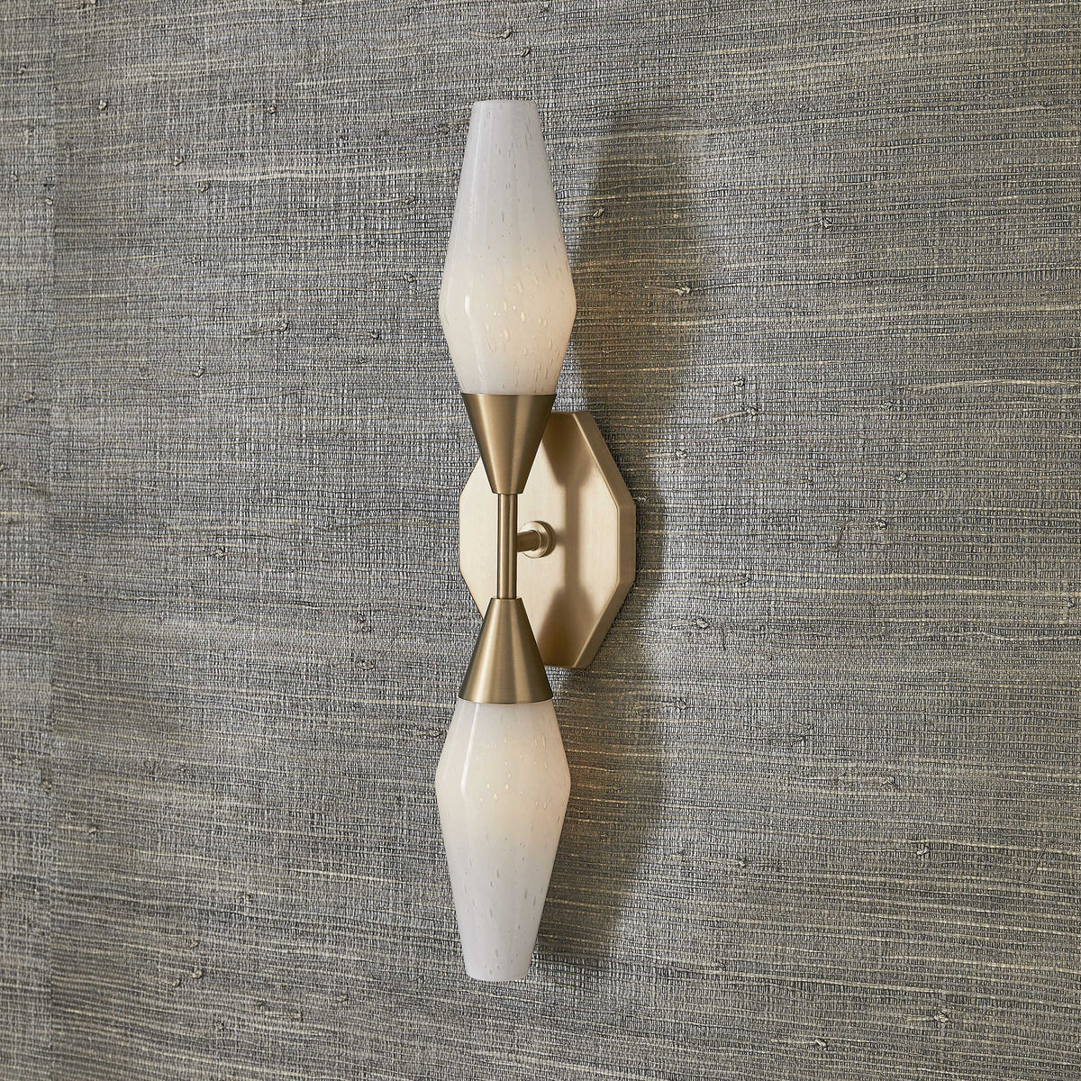 Agapanthus Two-Light Wall Light – Brass