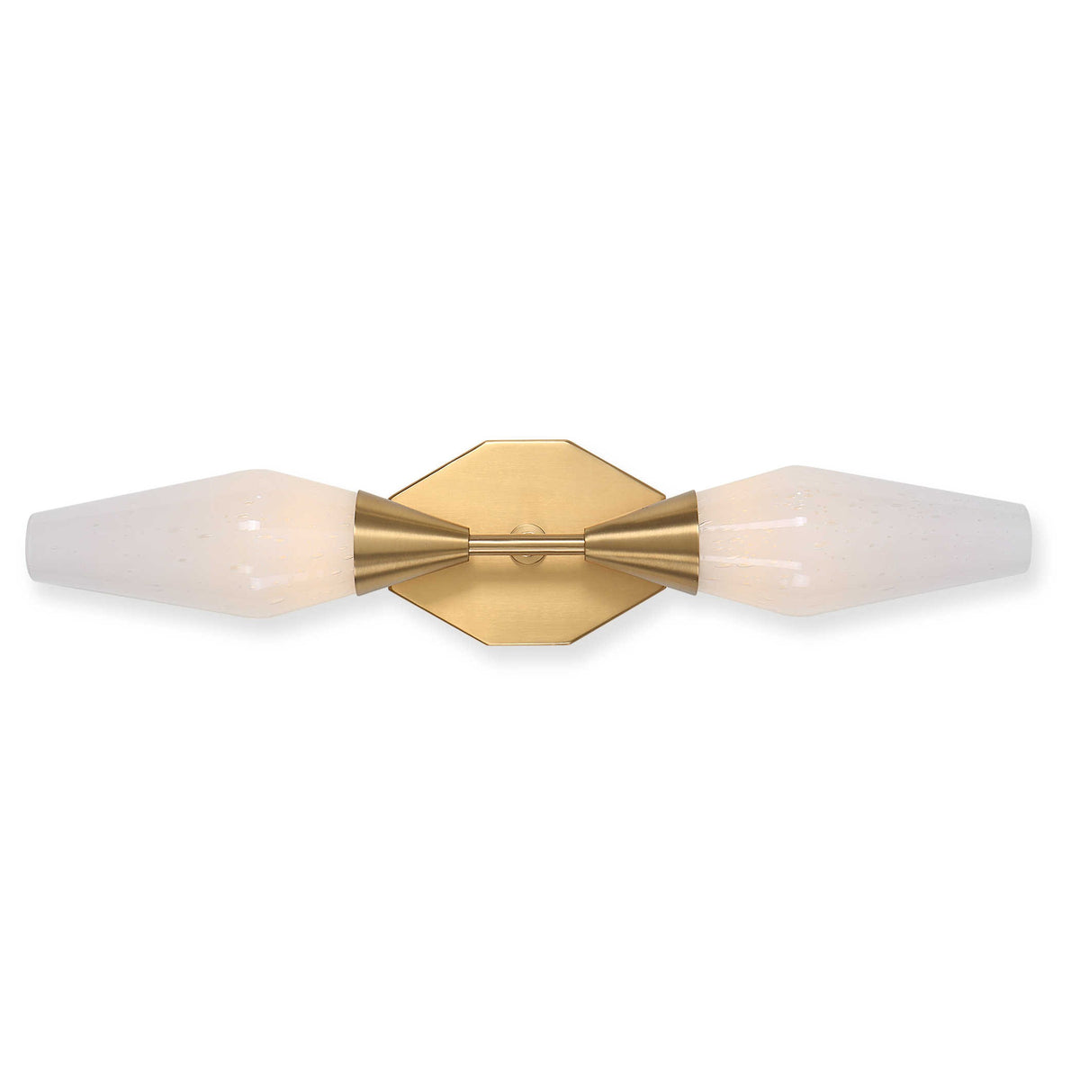 Agapanthus Two-Light Wall Light – Brass