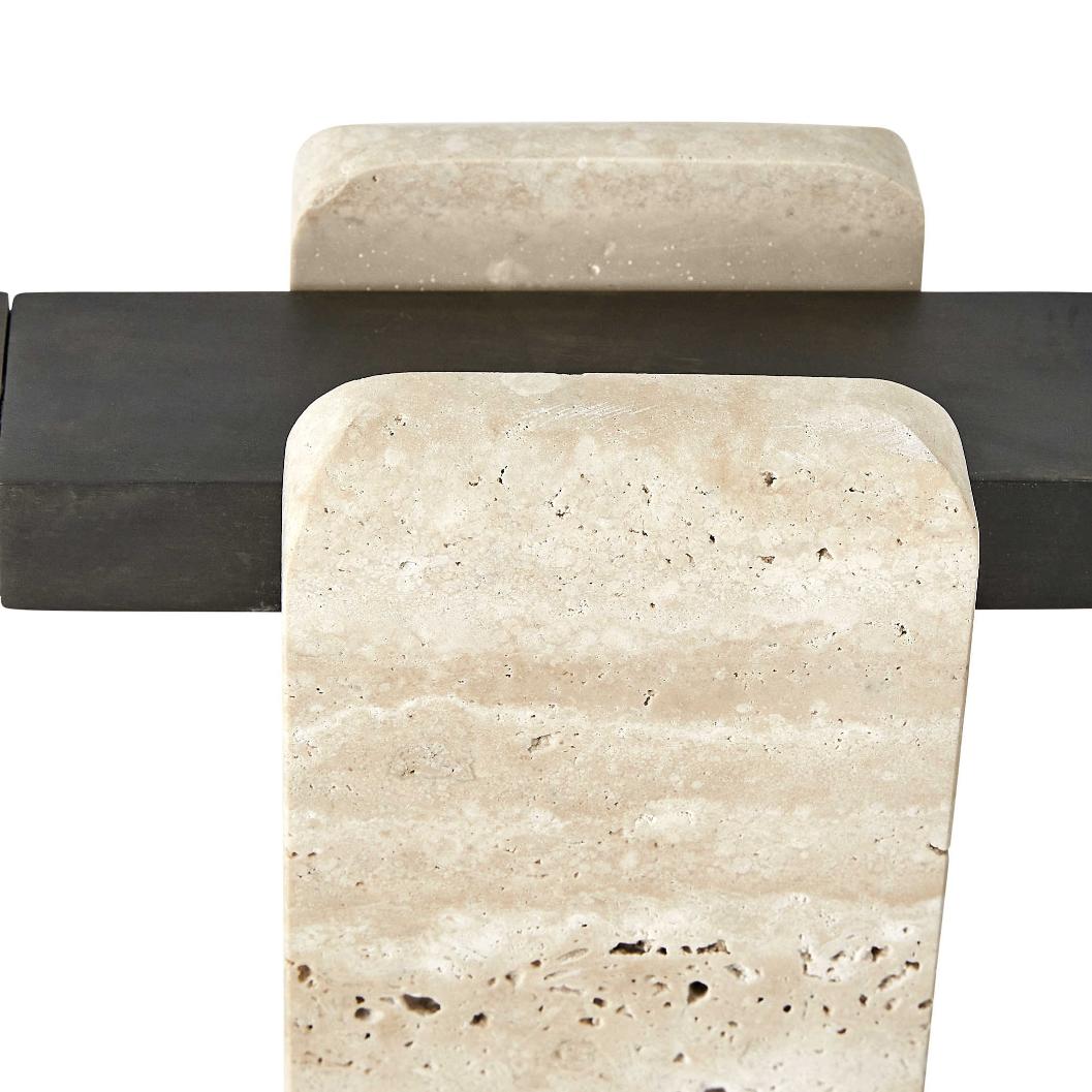 Director Table Lamp – Travertine