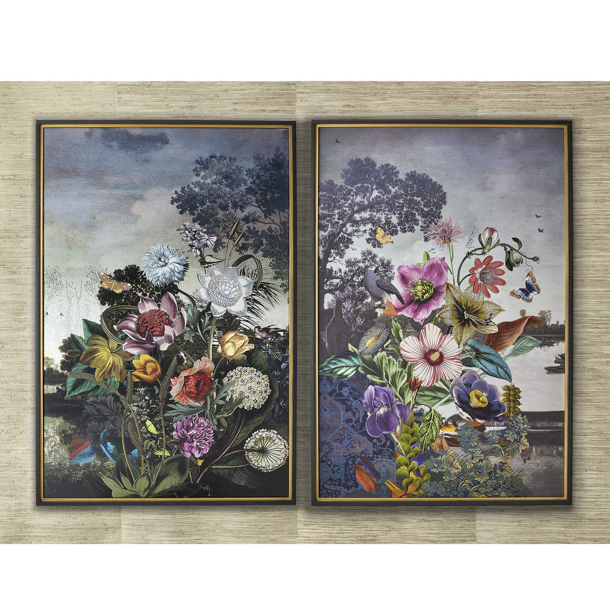 Tranquil Garden Fantasy Framed Print