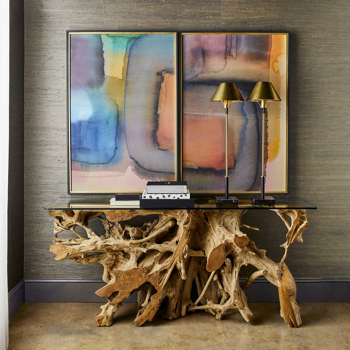 Prismatic Framed Prints – Set of 2
