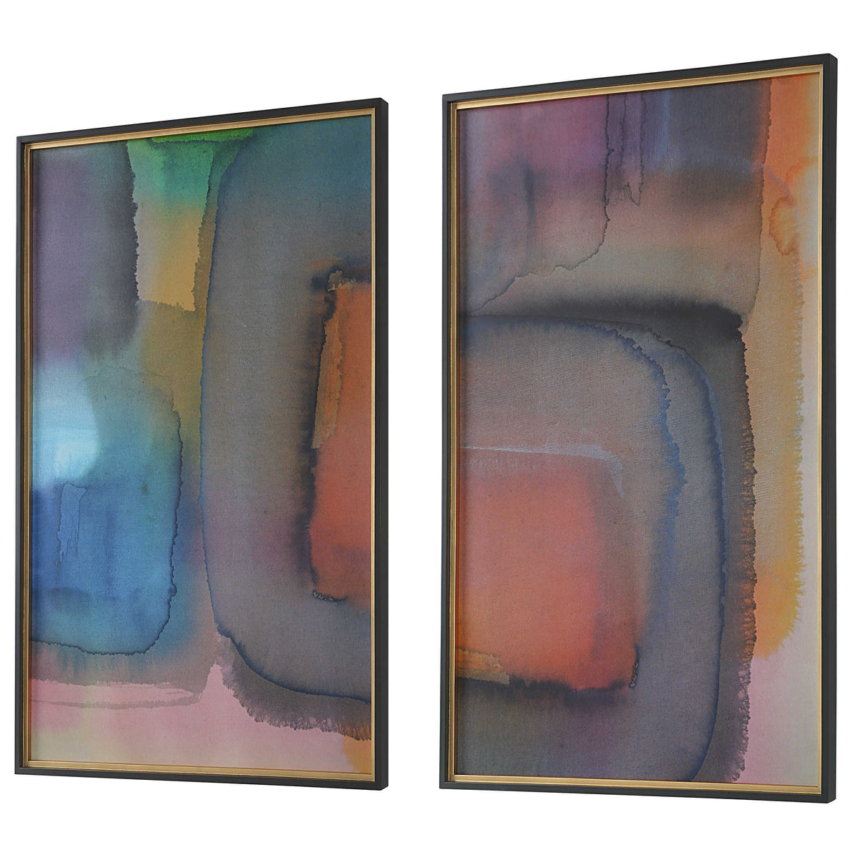 Prismatic Framed Prints – Set of 2
