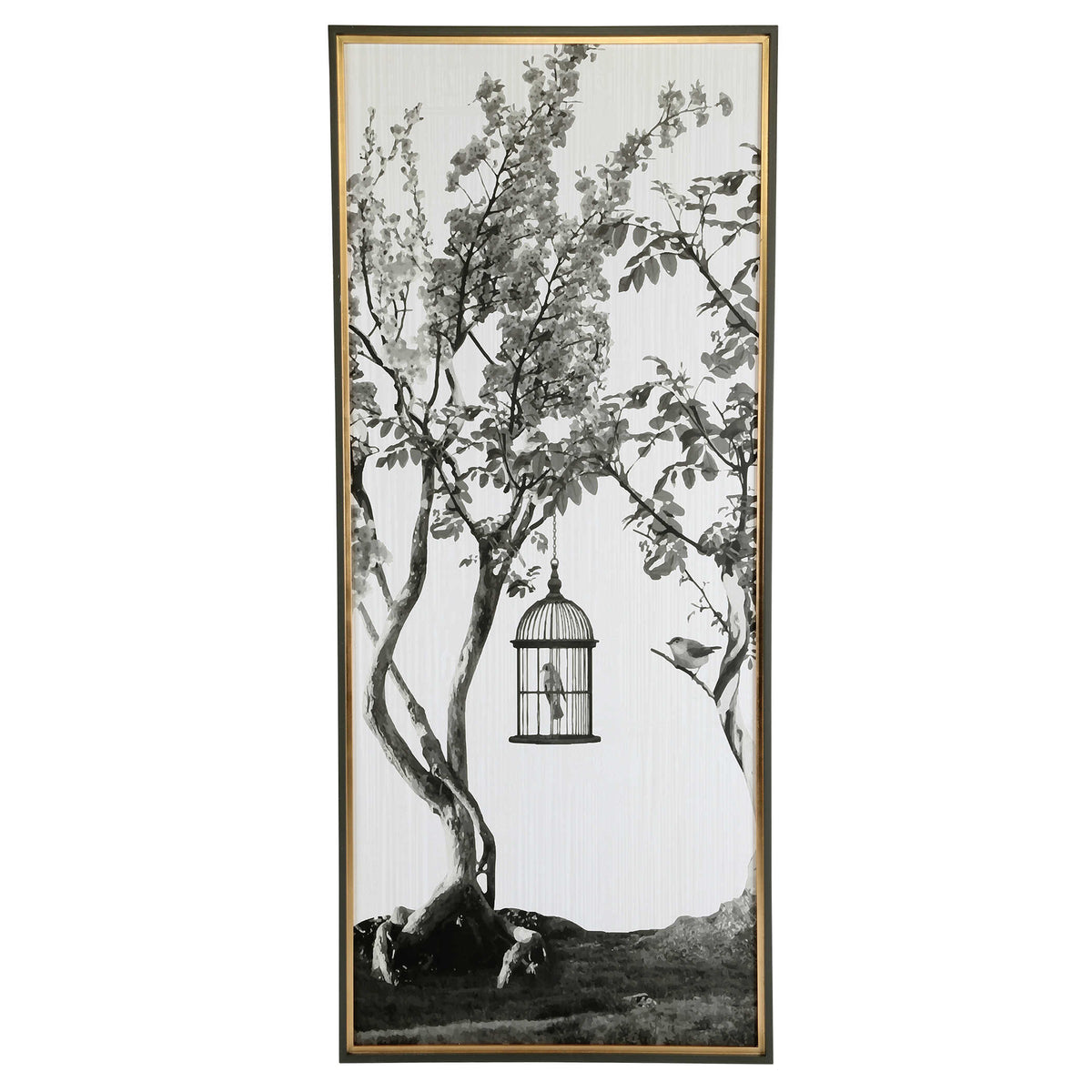 Woodland Songbird Framed Print – Left