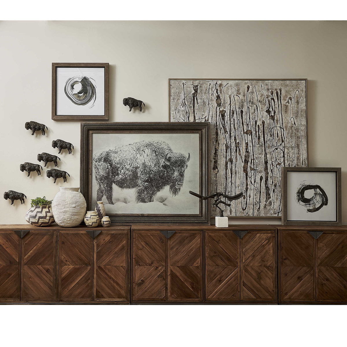 In The Storm Framed Print