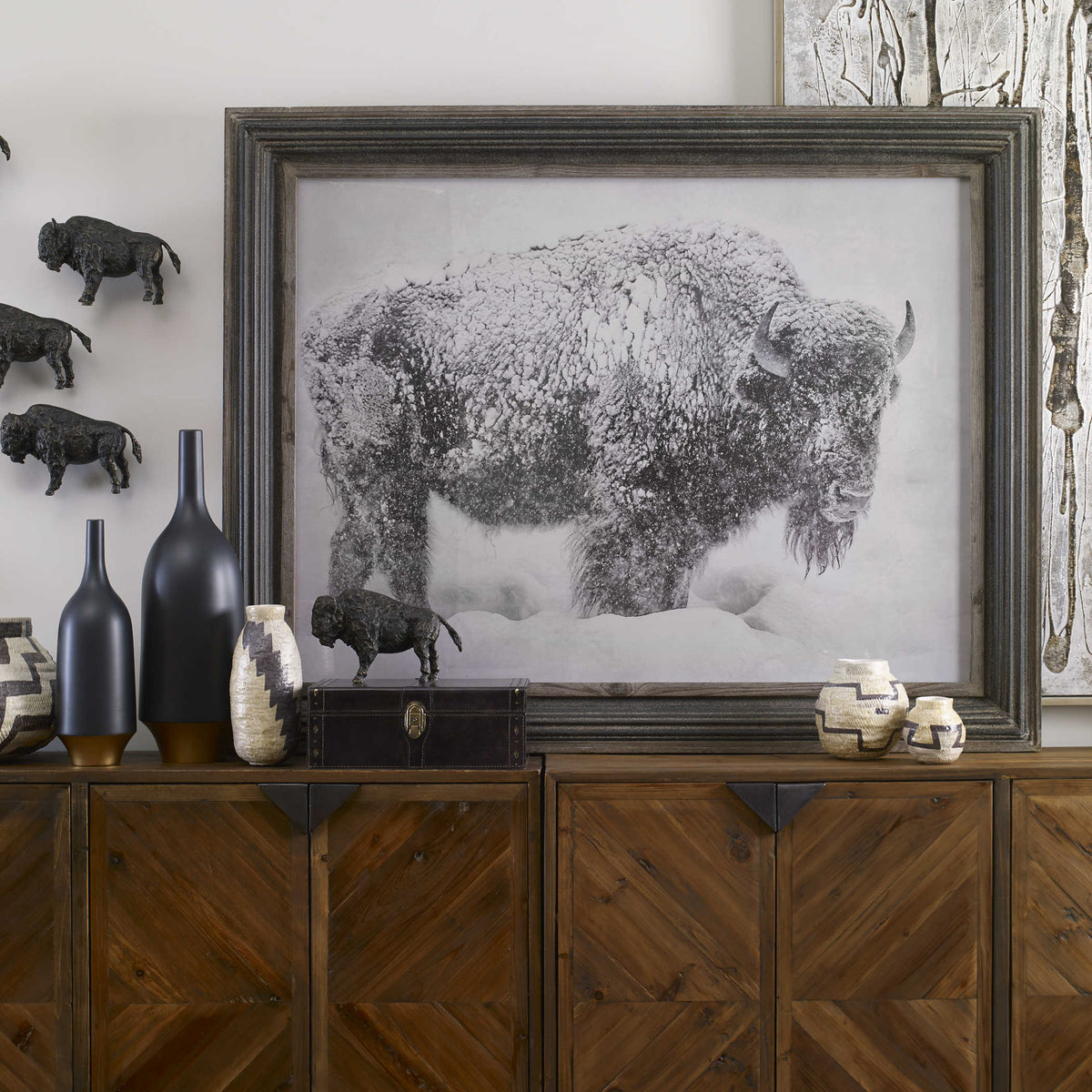 In The Storm Framed Print