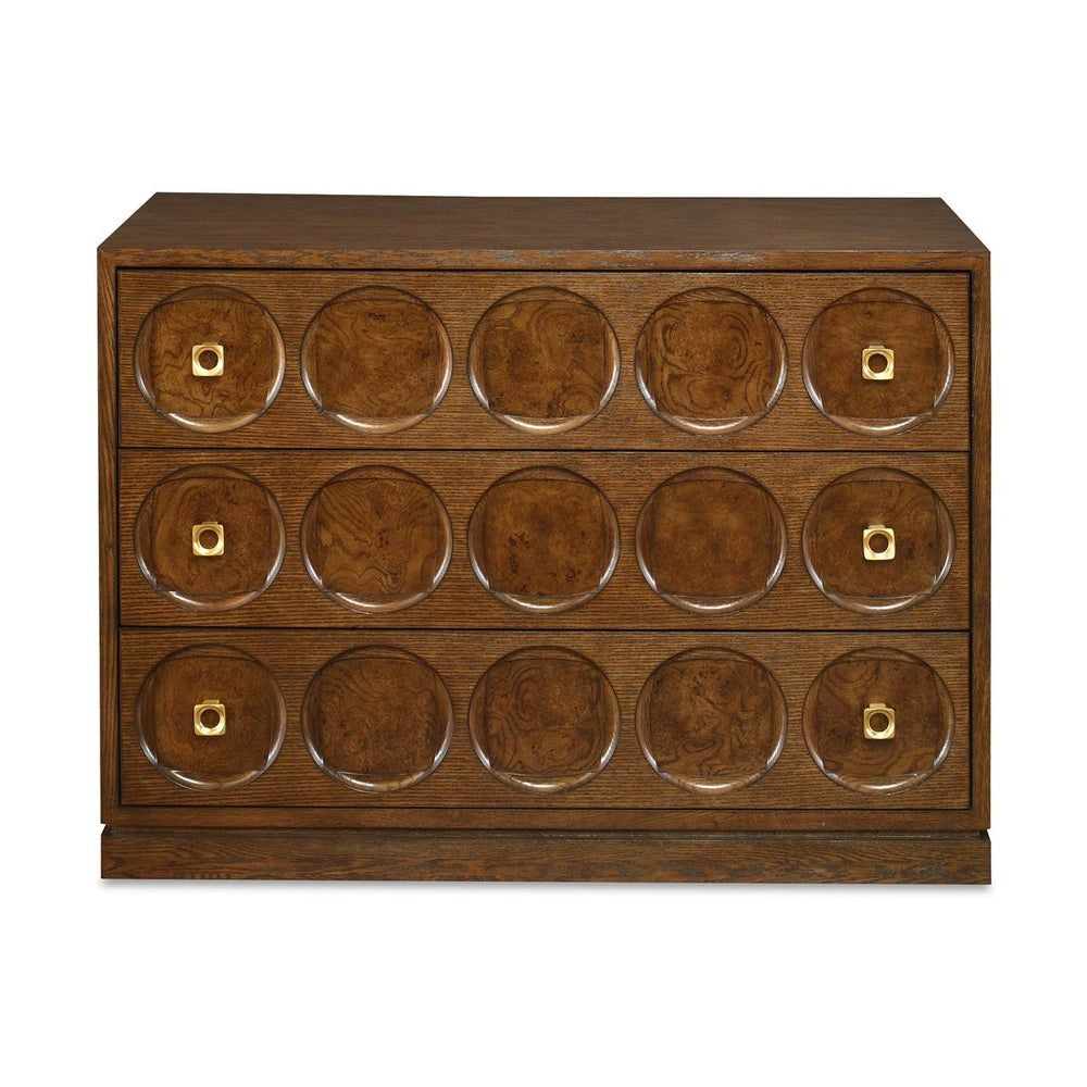 Roundabout 3 Drawer Chest in Cocoa Brown