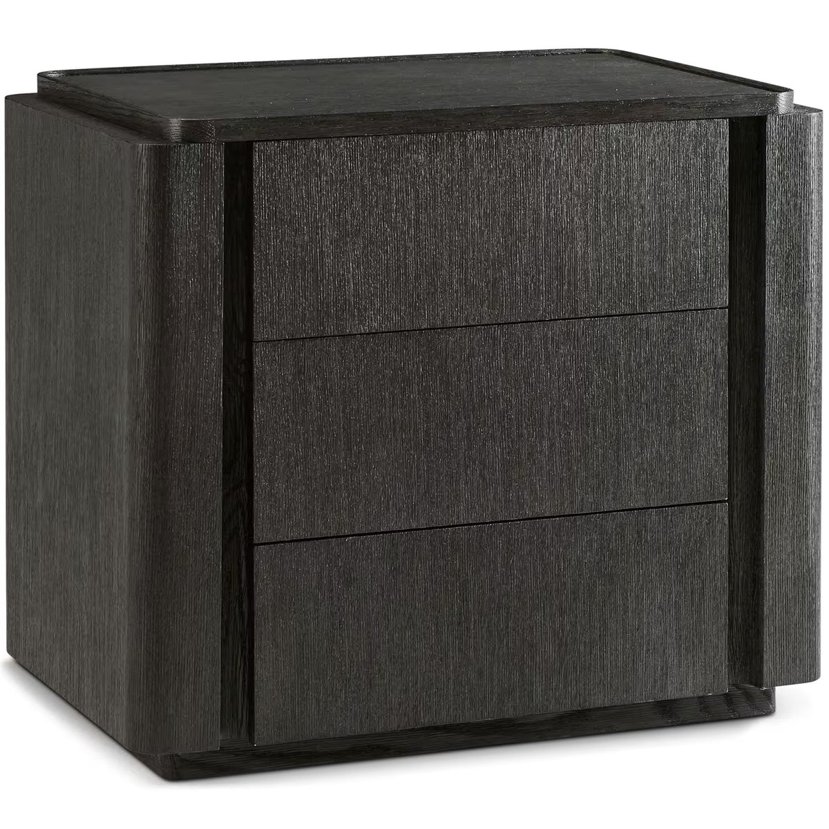 Repose Closed Bedside Table – Charcoal Oak