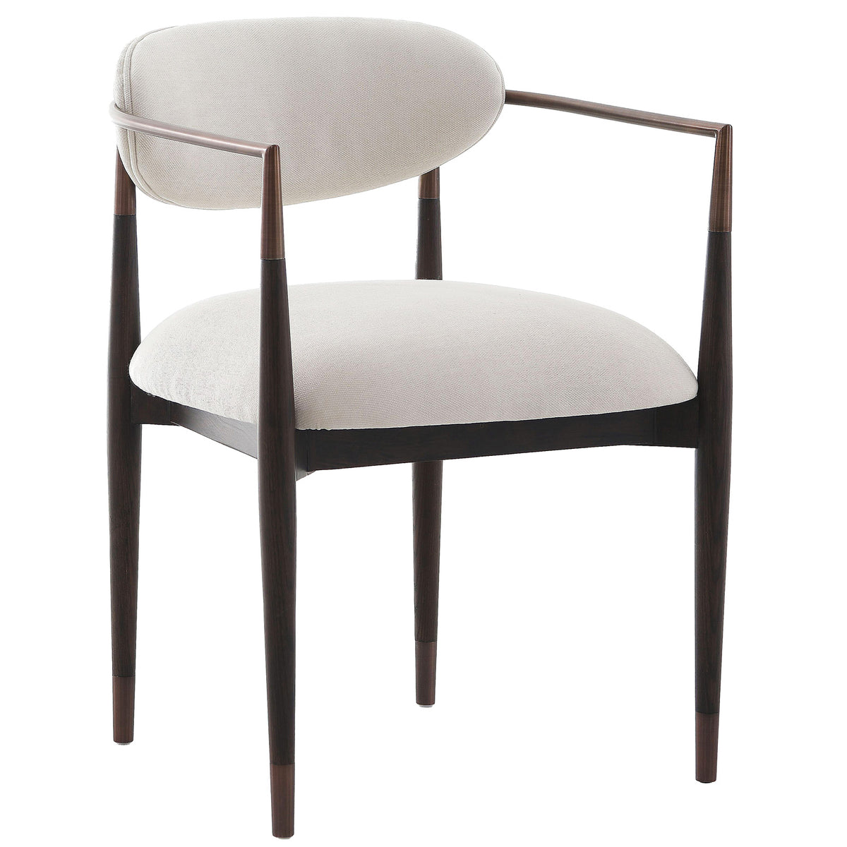 Soho Dining Chair – Walnut and Bronze